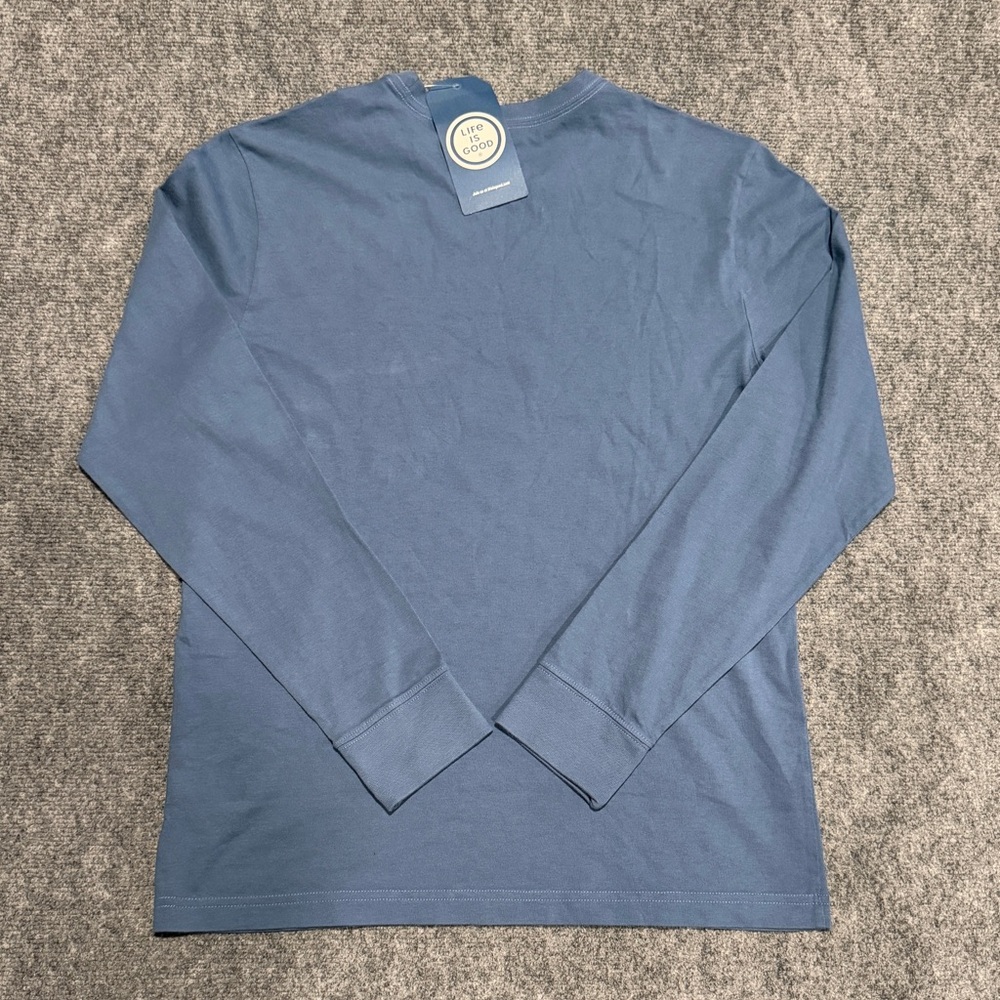 Men's Happy Howlidays Golden Dog Long Sleeve Crusher Tee Size - S - Picture 5 of 5
